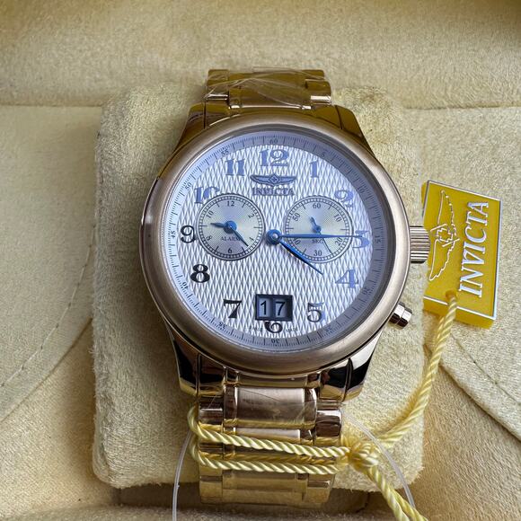 NOS Invicta 3527 Men's Vintage Collection Ronda Alarm Watch With Box